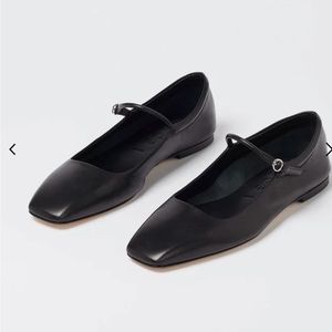 Aeyde Uma Mary Janes flat Black Napa 39.5/9
